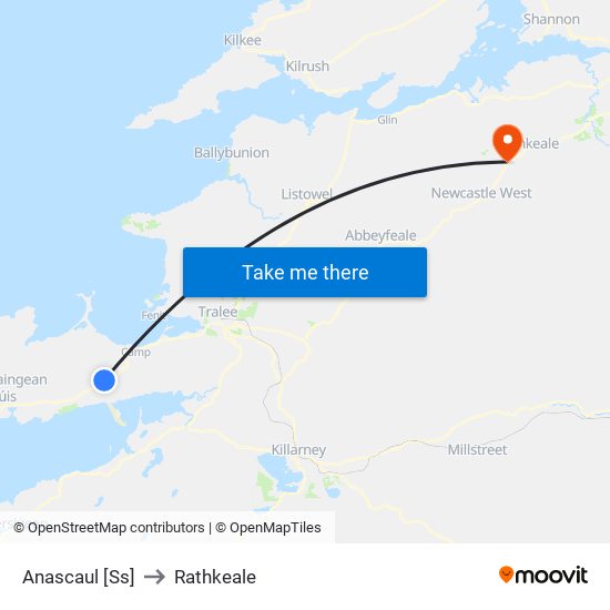 Anascaul [Ss] to Rathkeale map