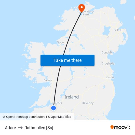 Adare to Rathmullen [Ss] map