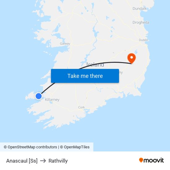 Anascaul [Ss] to Rathvilly map