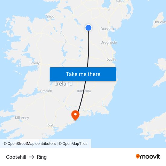 Cootehill to Ring map