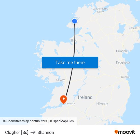 Clogher [Ss] to Shannon map