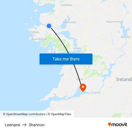 Leenane to Shannon map