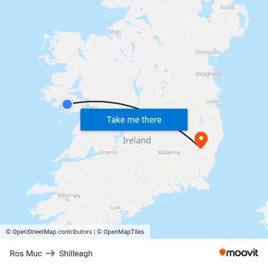 Ros Muc to Shilleagh map