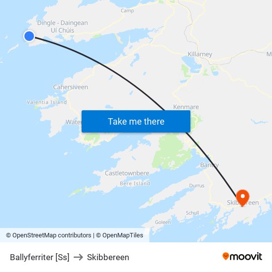 Ballyferriter [Ss] to Skibbereen map