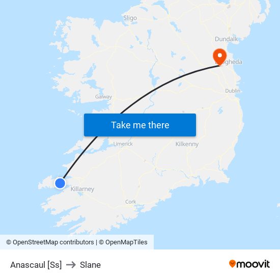 Anascaul [Ss] to Slane map