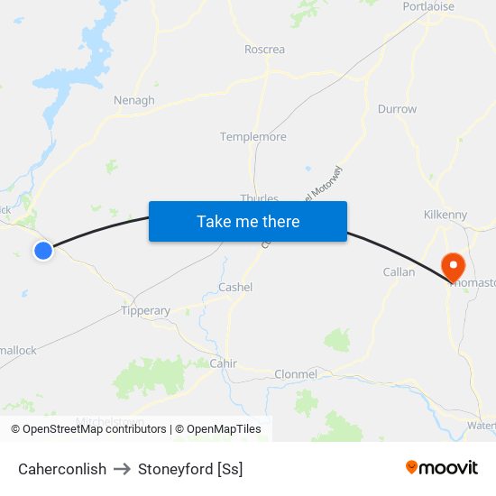 Caherconlish to Stoneyford [Ss] map