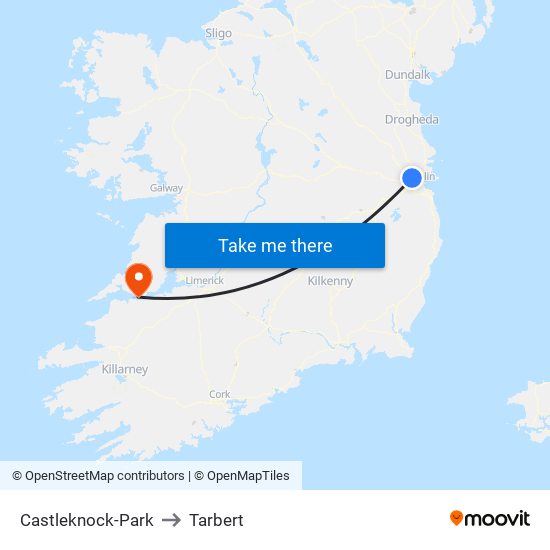 Castleknock-Park to Tarbert map