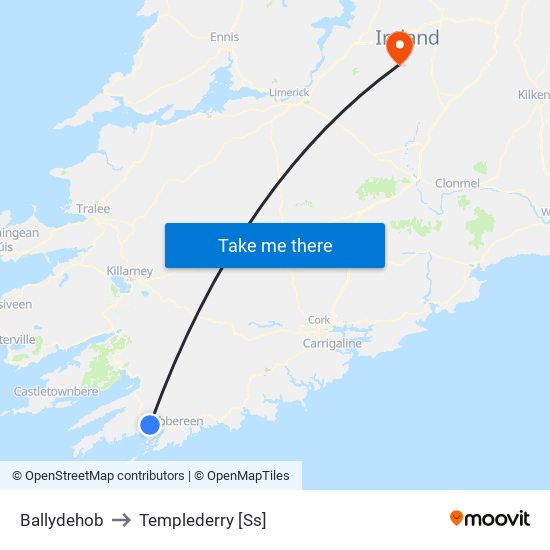 Ballydehob to Templederry [Ss] map