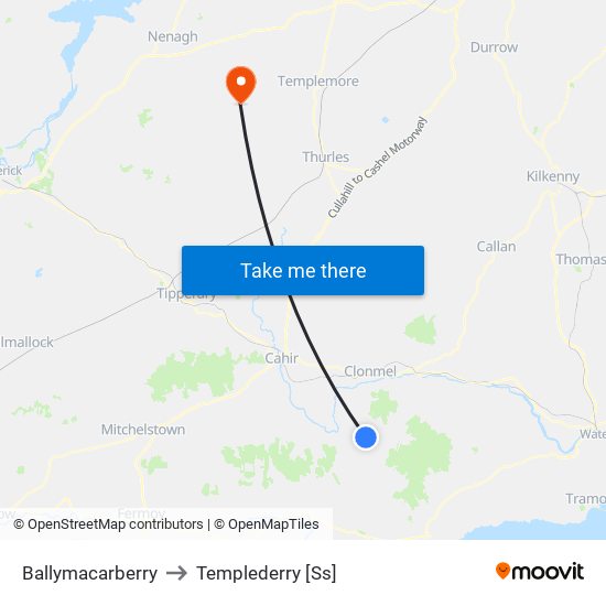 Ballymacarberry to Templederry [Ss] map