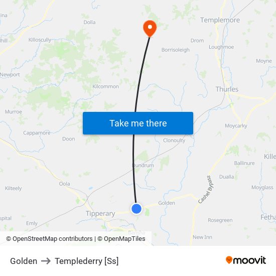Golden to Templederry [Ss] map