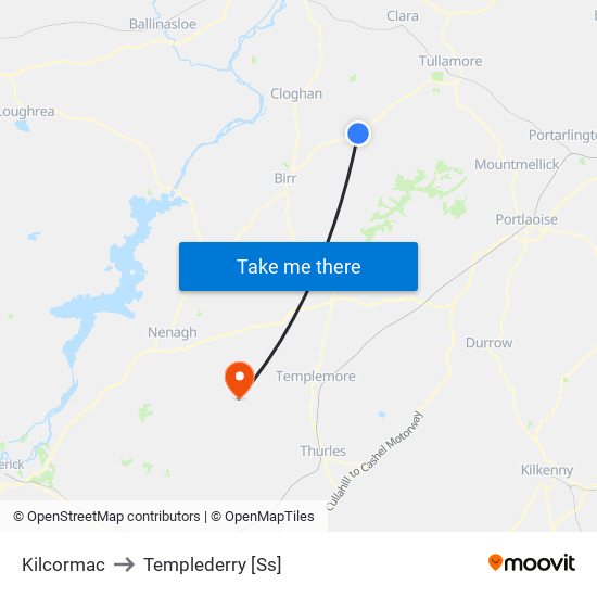 Kilcormac to Templederry [Ss] map