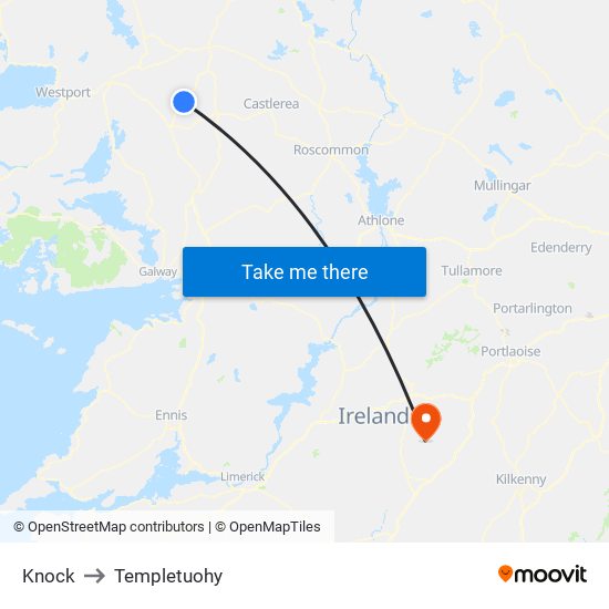 Knock to Templetuohy map