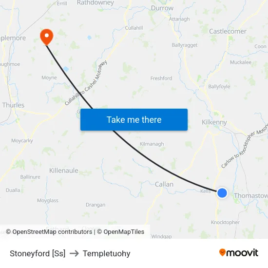 Stoneyford [Ss] to Templetuohy map
