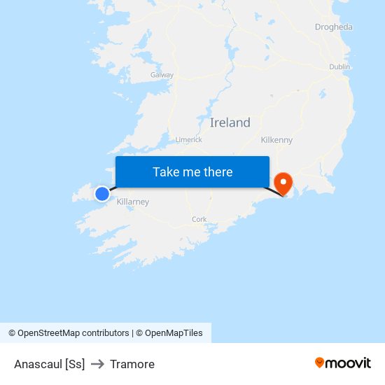 Anascaul [Ss] to Tramore map