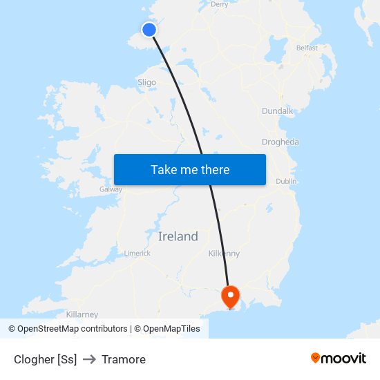 Clogher [Ss] to Tramore map
