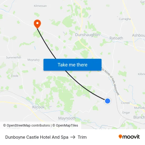 Dunboyne Castle Hotel And Spa to Trim map
