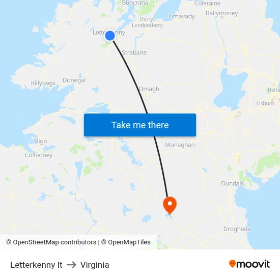 Letterkenny It to Virginia map
