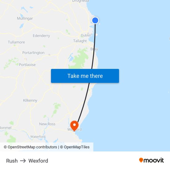 Rush to Wexford map
