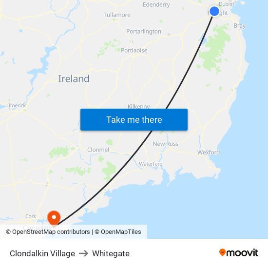 Clondalkin Village to Whitegate map