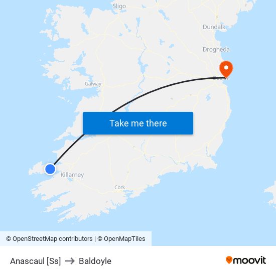 Anascaul [Ss] to Baldoyle map