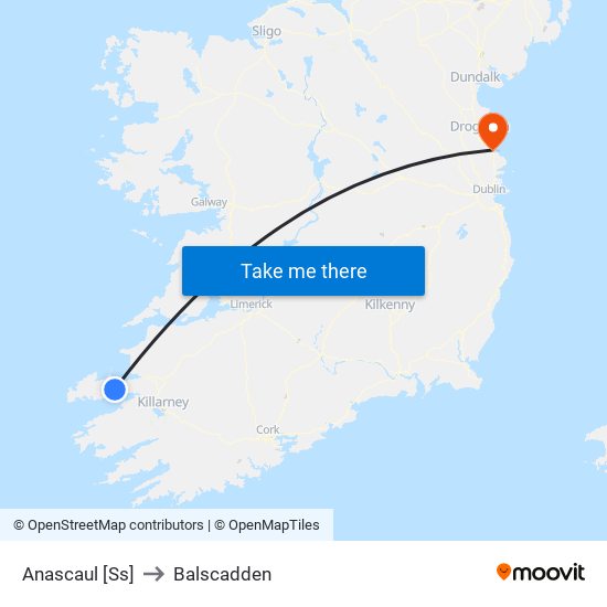 Anascaul [Ss] to Balscadden map