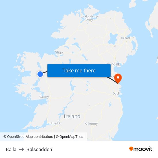 Balla to Balscadden map