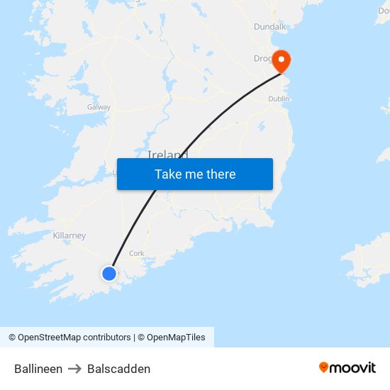 Ballineen to Balscadden map