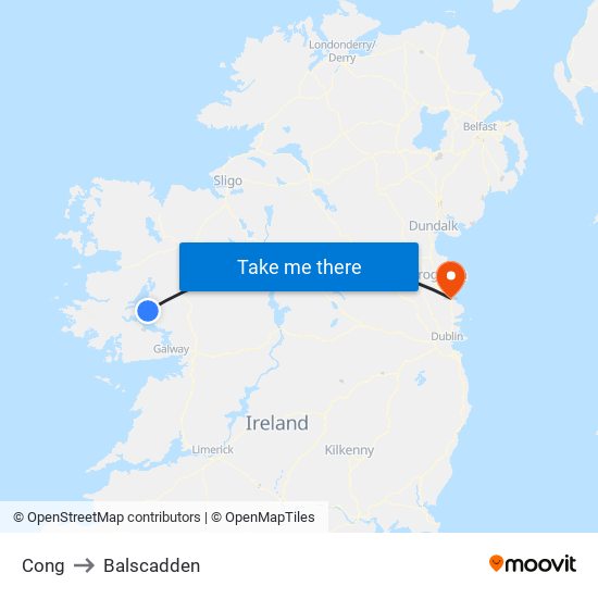 Cong to Balscadden map