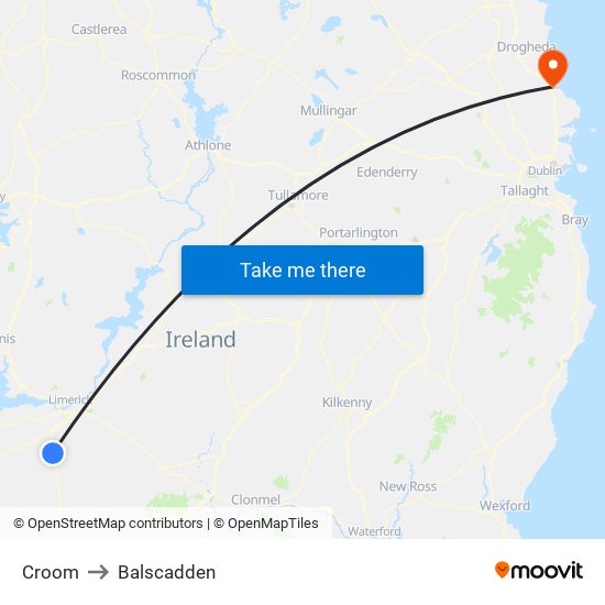 Croom to Balscadden map