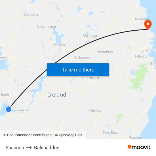 Shannon to Balscadden map