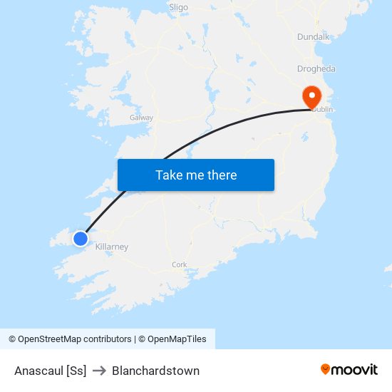 Anascaul [Ss] to Blanchardstown map