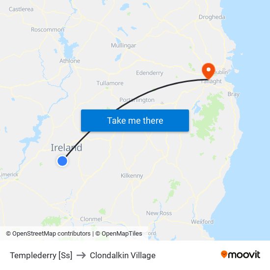 Templederry [Ss] to Clondalkin Village map