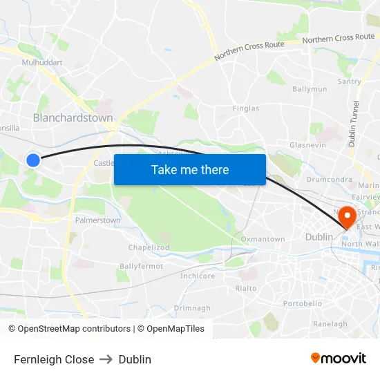 Fernleigh Close to Dublin map