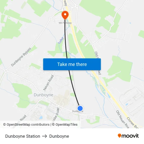 Dunboyne Station to Dunboyne map