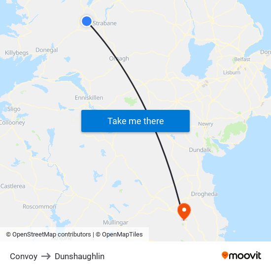 Convoy to Dunshaughlin map