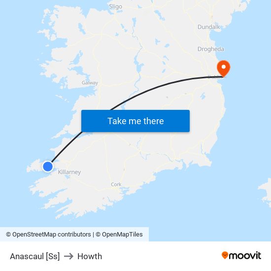 Anascaul [Ss] to Howth map