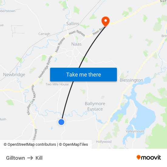 Gilltown to Kill map