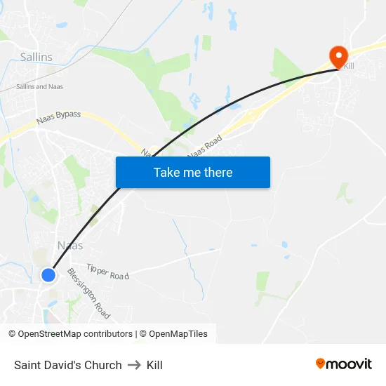 Saint David's Church to Kill map