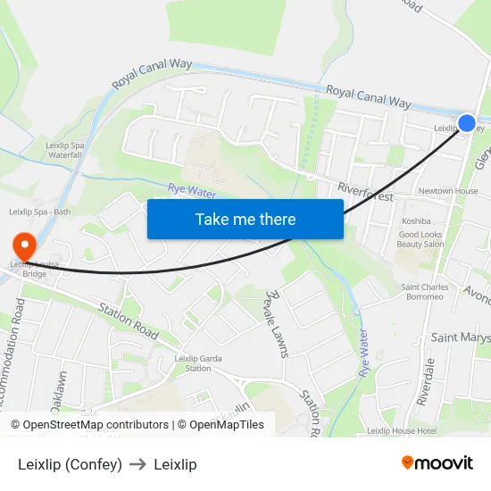 Leixlip (Confey) to Leixlip map