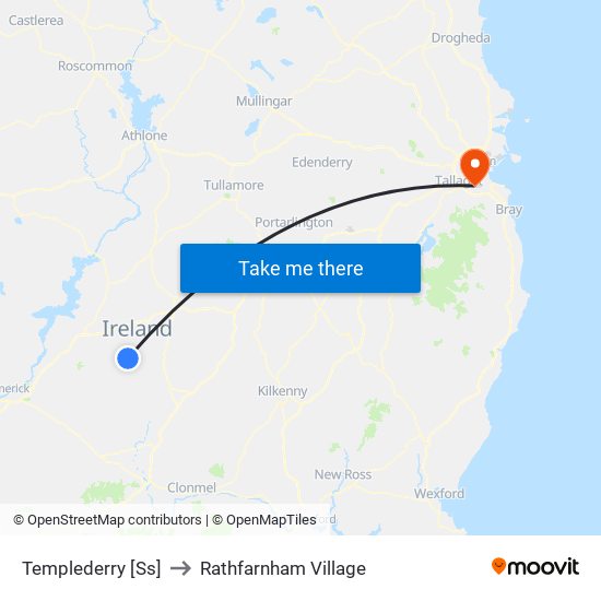 Templederry [Ss] to Rathfarnham Village map