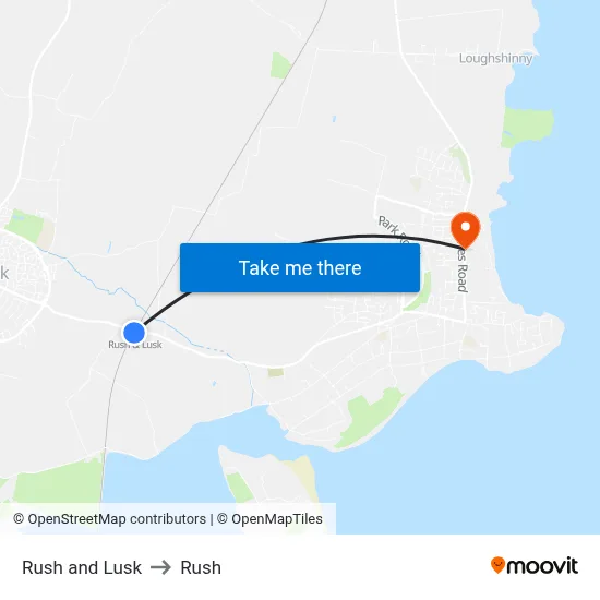 Rush and Lusk to Rush map