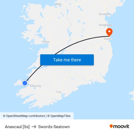 Anascaul [Ss] to Swords-Seatown map