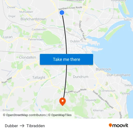 Dubber to Tibradden map