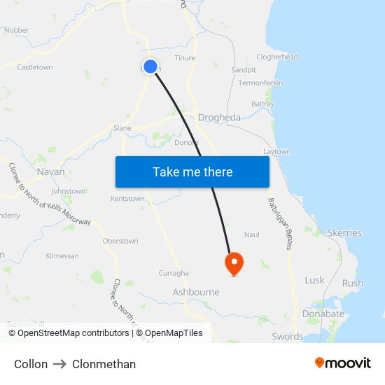 Collon to Clonmethan map