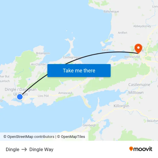 Dingle to Dingle Way map
