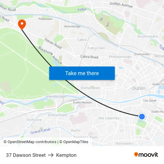 37 Dawson Street to Kempton map
