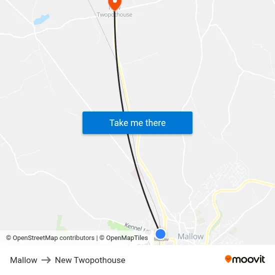 Mallow to New Twopothouse map
