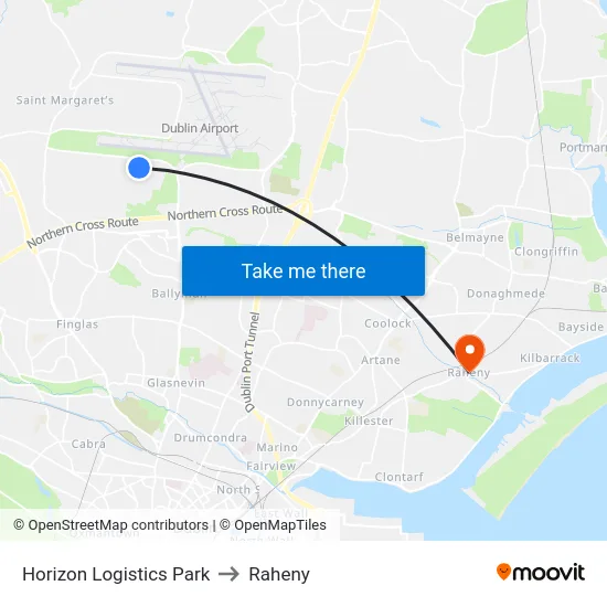 Horizon Logistics Park to Raheny map