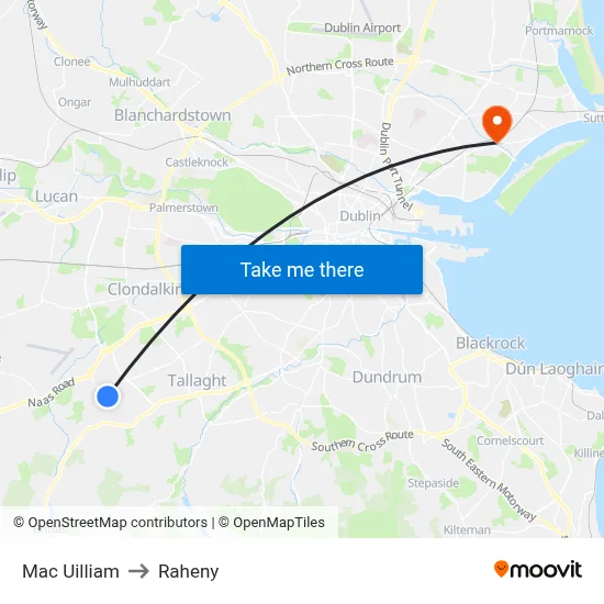 Mac Uilliam to Raheny map