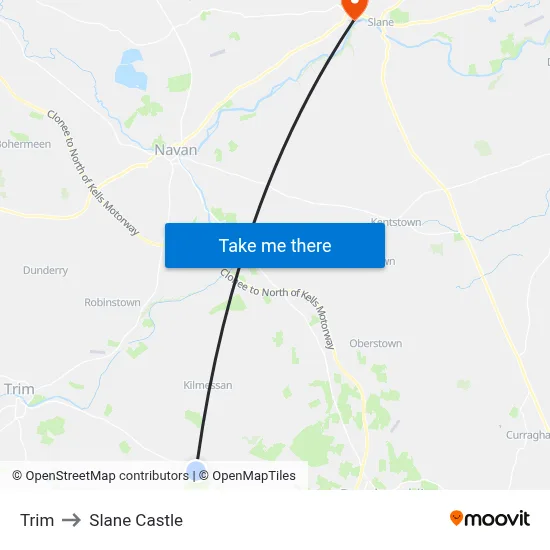 Trim to Slane Castle map